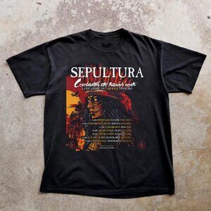 Sepultura 2024-2025 Tour Dates Shirt | Thrash Metal Band Tee 79